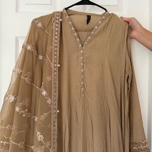 Cross stitch Pakistani suit